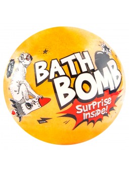 Orange bath bomb with a...