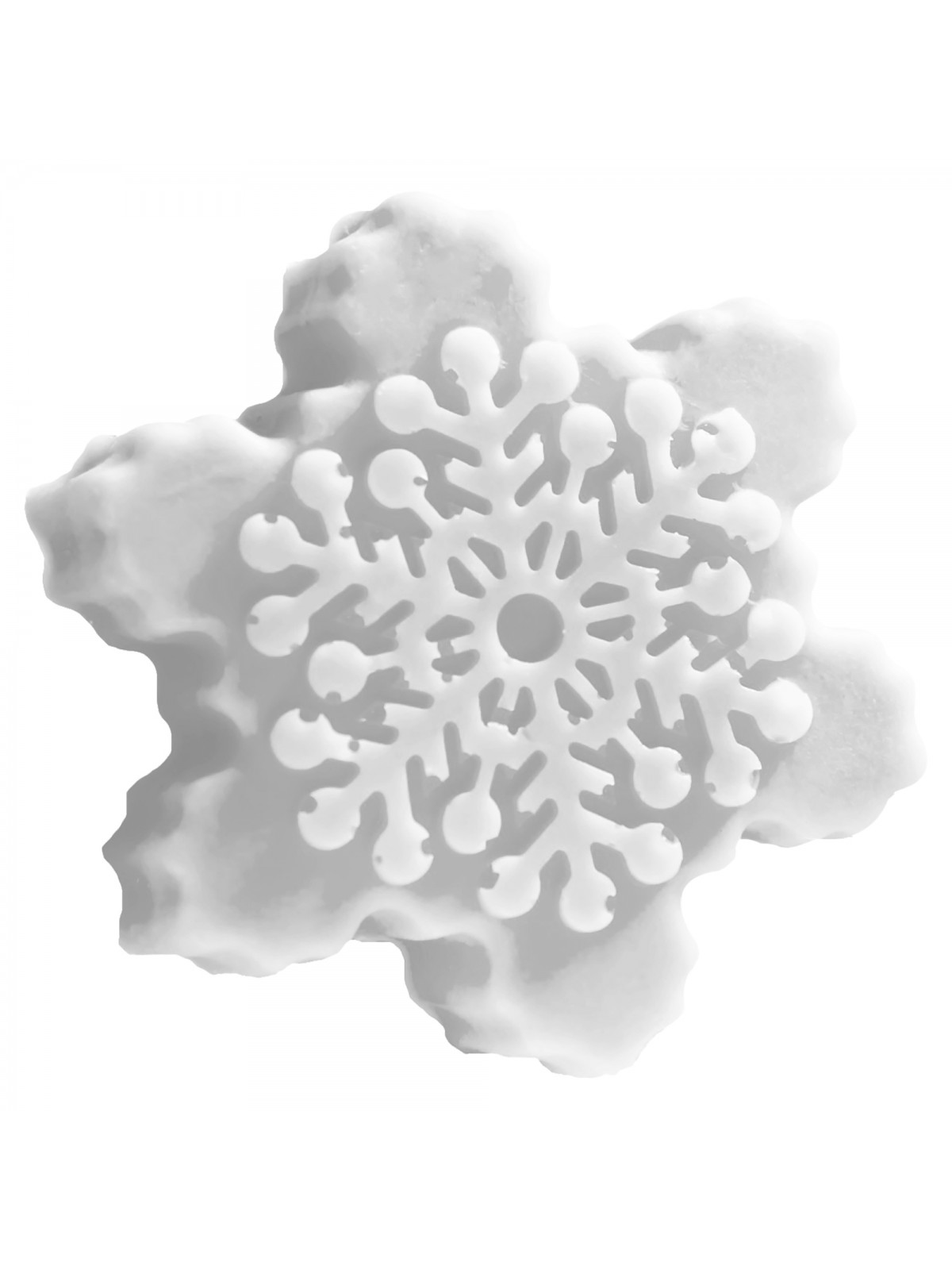Soap Snowflake white