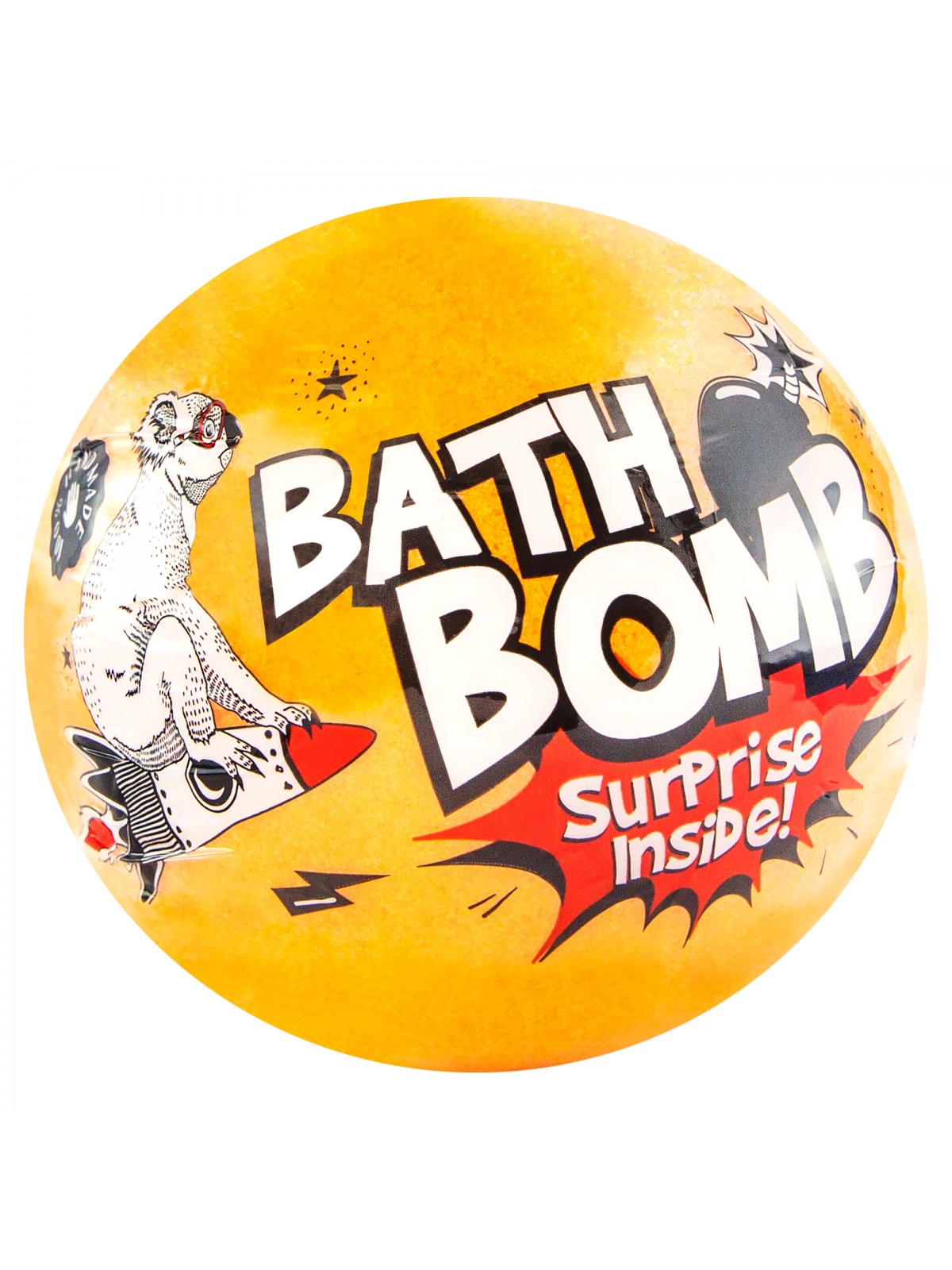 Bath bomb with a surprise ORANGE