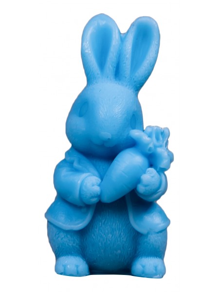Happy soap RABBIT WITH CARROT blue