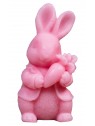 Happy soap RABBIT WITH CARROT pink