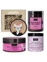 Set: Body mousse + Face butter + Body butter + Candle MAGNOLIA