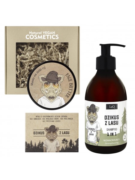 Set: Extremely wild shampoo + Face Butter + Glycerin Soap - WILD BOAR