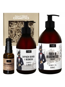 Set: Shower Gel 8 in 1 + Shampoo for men 1 in 1 + Face'N' Beard Oil - DOBERMANN