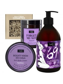 Set: Shower Gel + Body Cream + Soy Candle FORGET-ME-NOT 69