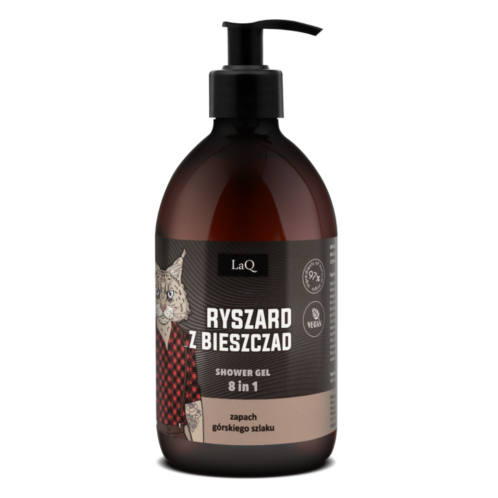 LaQ żel 500 ml Ryszard z Bieszczad 8 w 1 czarny