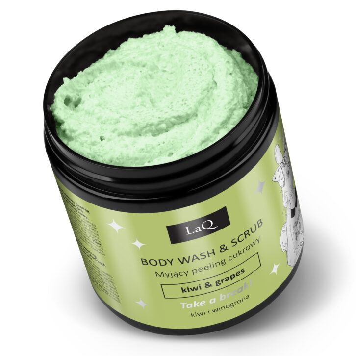 LaQ Peeling myjący Kiwi i winogrona