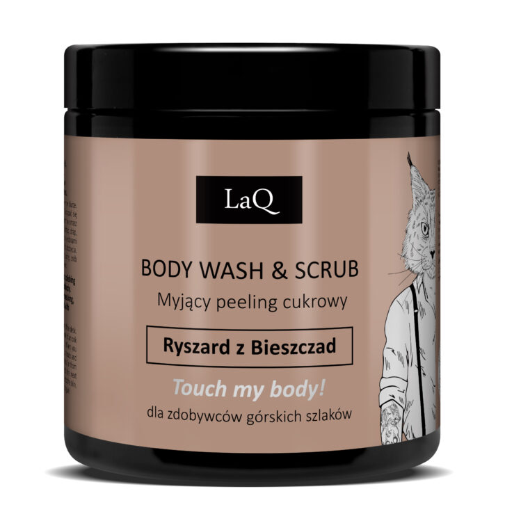 LaQ myjący peeling cukrowy Ryszard z Bieszczad 220 g