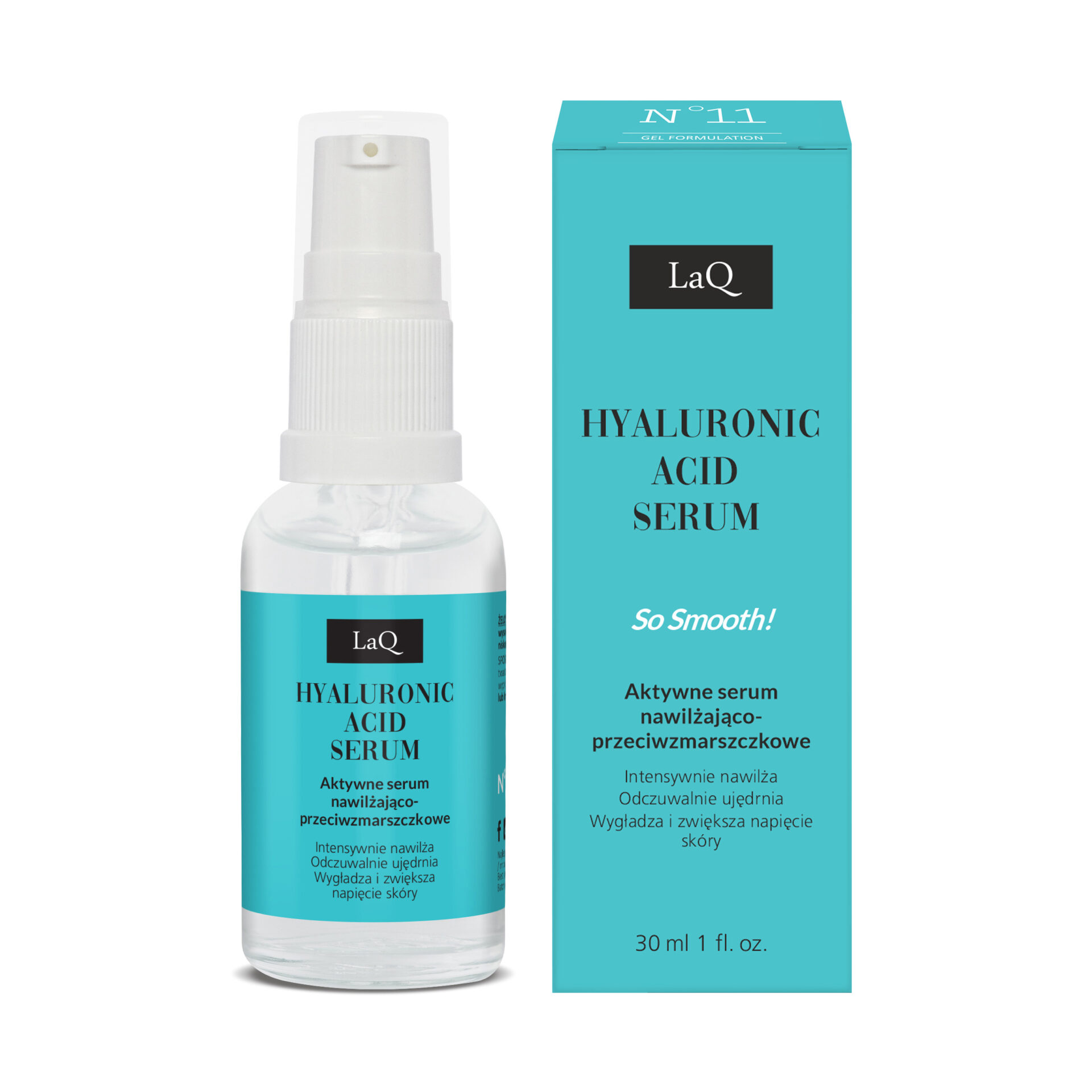 LaQ Hyaluronic Acid Serum aktywne serum nawilżająco-przeciwzmarszczkowe 30 ml