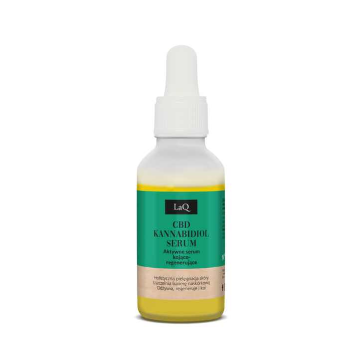 LaQ Serum CBD Kannabidol aktywne serum kojąco-regenerujące 30 ml