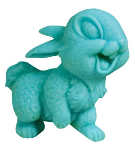 ręcznie robione mydełko glicerynowe w kształcie królika 60g