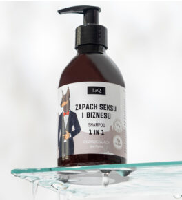 LaQ cleansing shampoo 300 ml Scent of Sex and Business with a white label