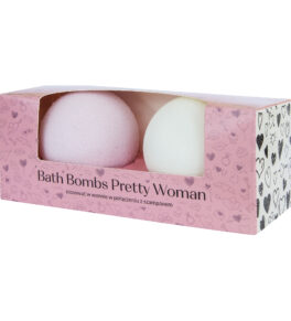 Zestaw kul do kąpieli Pretty Woman magnolia i niezapominajka na prezent walentynkowy.