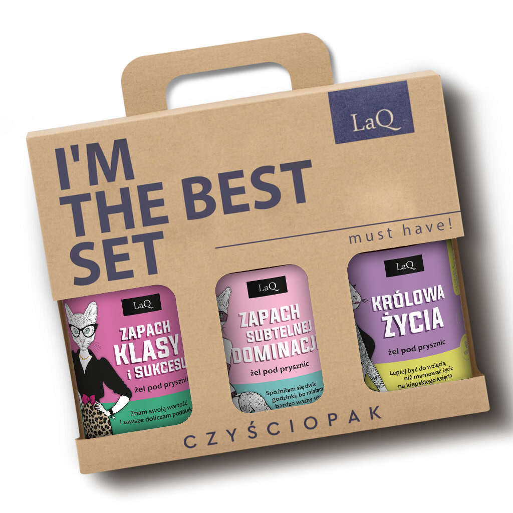 zestaw 3 x 500 ml żeli pod prysznic dla kobiet-zawieraz żel Niezapominajka Królowa Życia, Piwonia Zapach Subtelnej Dominacji oraz Magnolia Zapach Klasy i Sukcesu w kartoniku z uchwytem