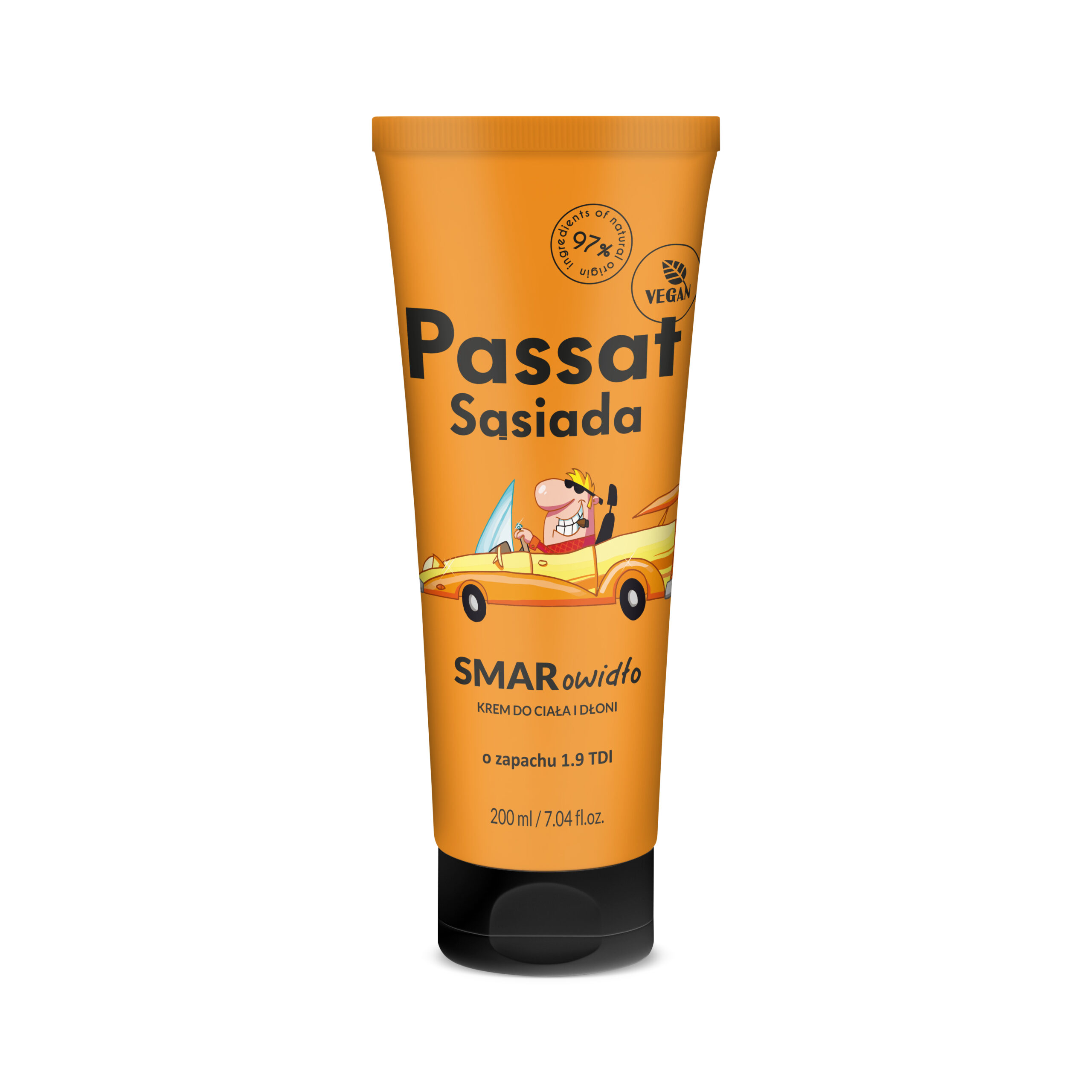 Shots! Passat Sąsiada Samrowidło - krem do ciała i dłoni w pomaraczowej tubie 200 ml