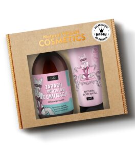 LaQ zestaw piwonia, żel pod prysznic 500 ml Piwonia zapach Subtelnej Dominacji oraz balsam do ciała w tubie 200 ml w kartoniku prezentowym