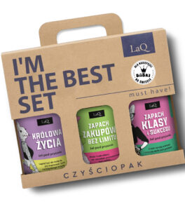 zestaw 3 x 500 ml żeli pod prysznic dla kobiet-zawieraz żel Niezapominajka Królowa Życia, Kiwi i Winogrona Zapach Xakupów Bez Limitu oraz Magnolia Zapach Klasy i Sukcesu w kartoniku z uchwytem