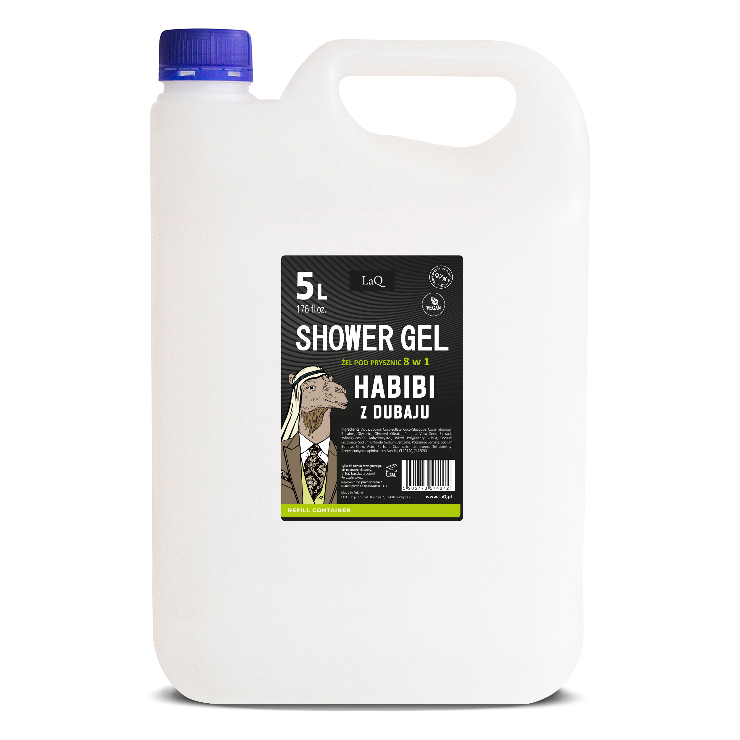 żel pod prysznic LaQ Habibi w baniaku 5 L