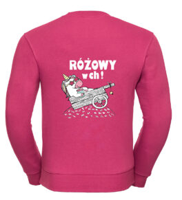 Shots! Bluza bez kaptura "Różowy w ch!" Unisex