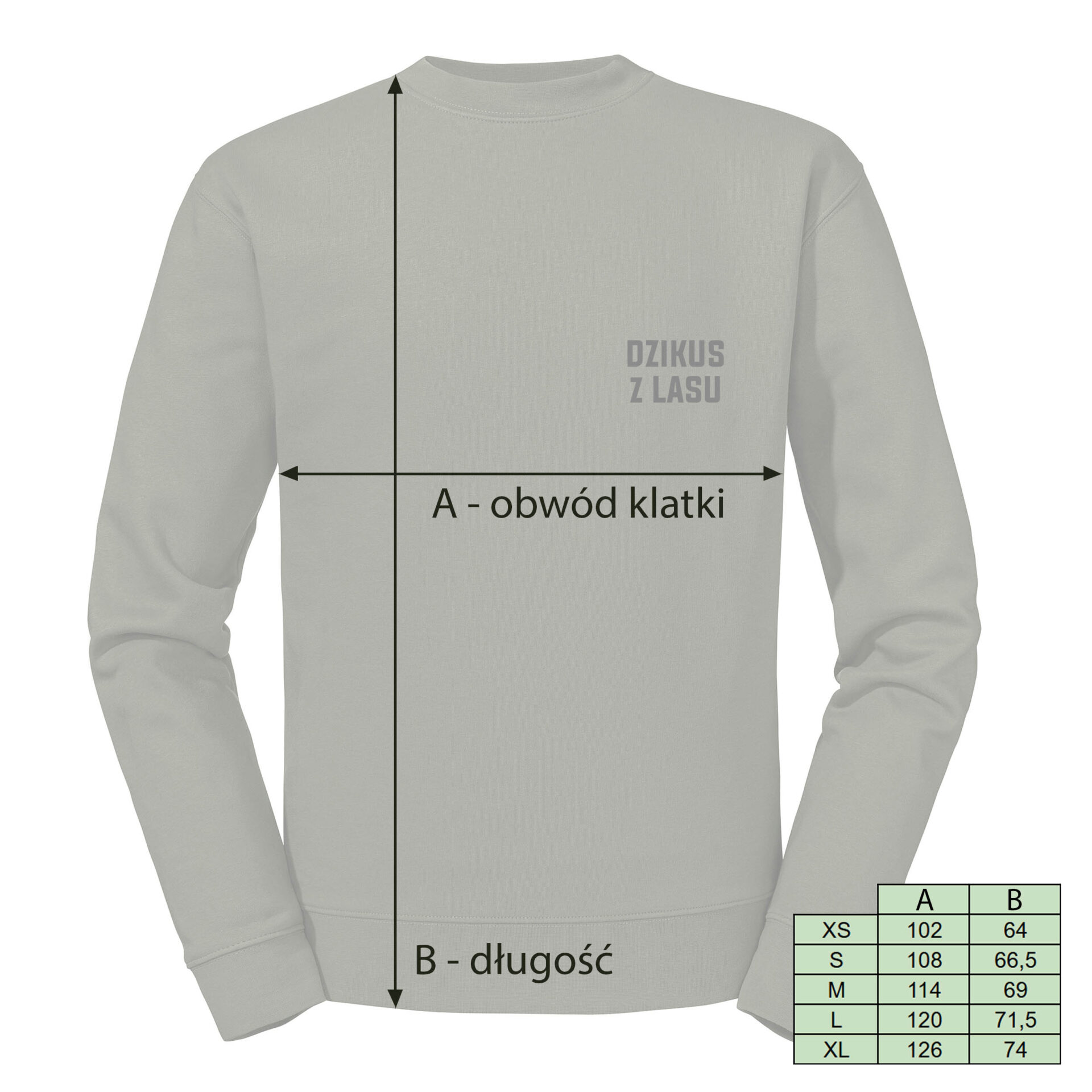 LaQ bluza Dzikus z Lasu w kolorze oliwowym , rozmiarówka