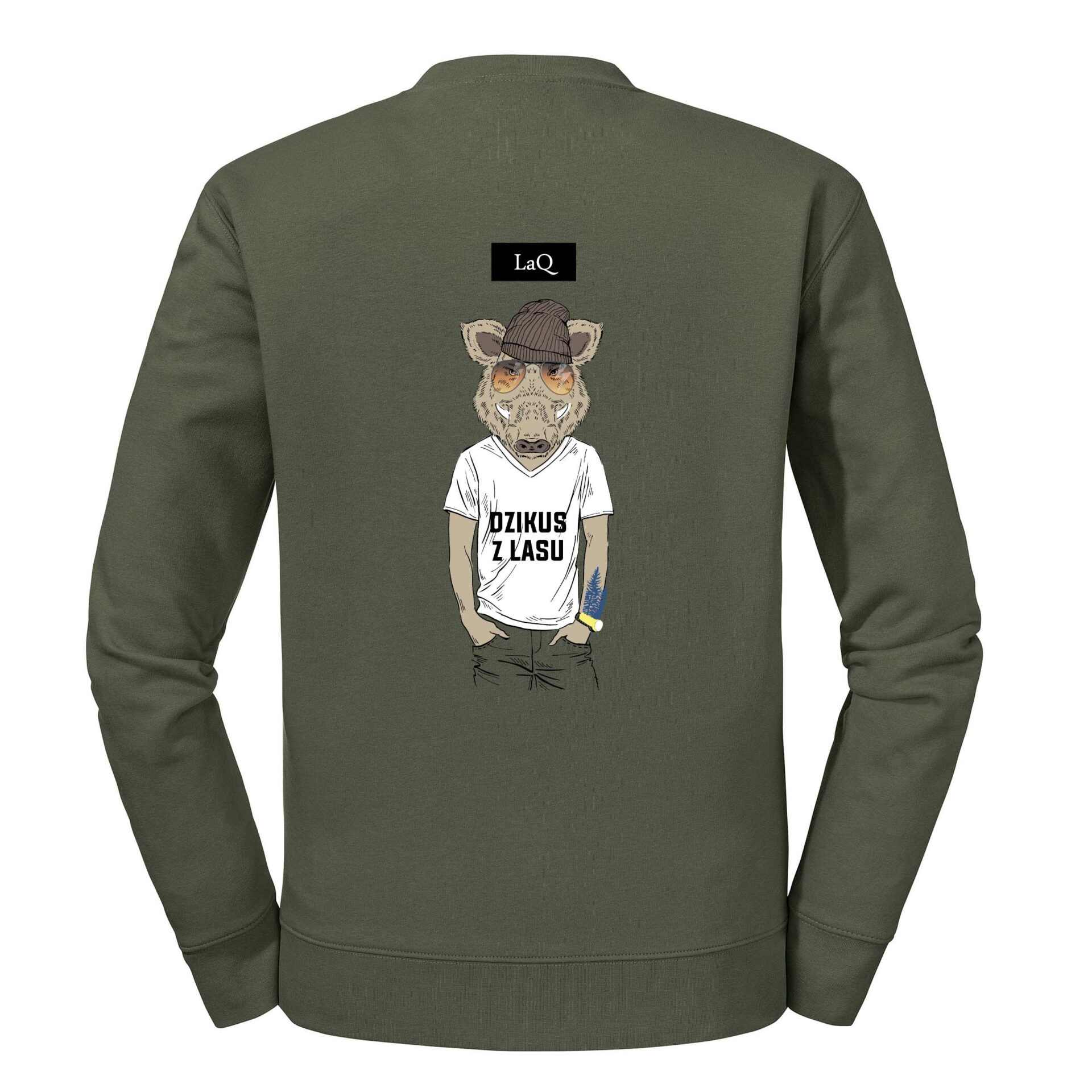 LaQ Bluza bez kaptura „Dzikus z lasu” Unisex