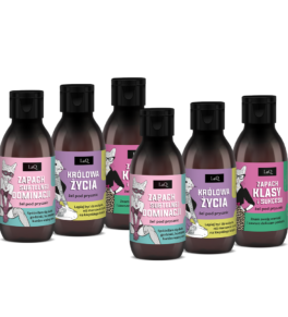 Zestaw prezentowy LaQ dla kobiet Niepokorna Niezapominajka – Mix 6 żeli pod prysznic (6 x 100 ml)