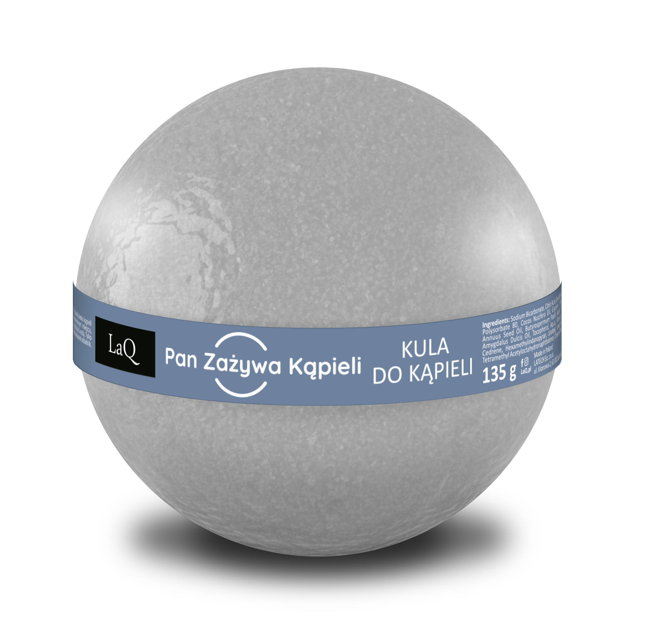 LaQ męska kula kąpielowa z węglem aktywnym 120 g