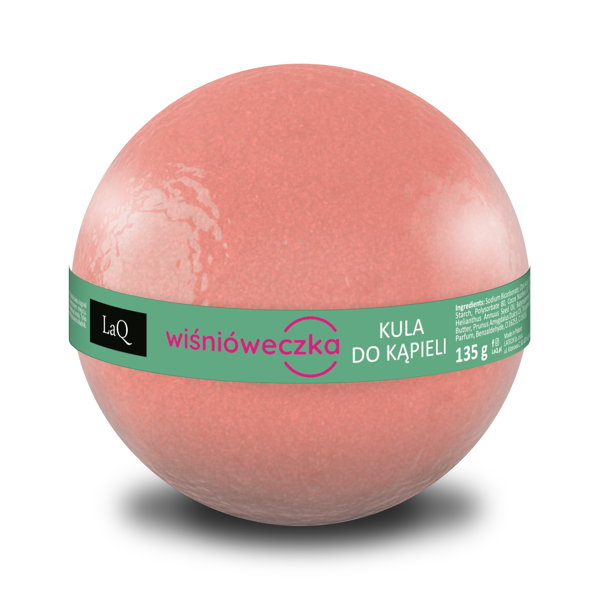 LaQ kula kąpielowa musująca wiśnia 135g