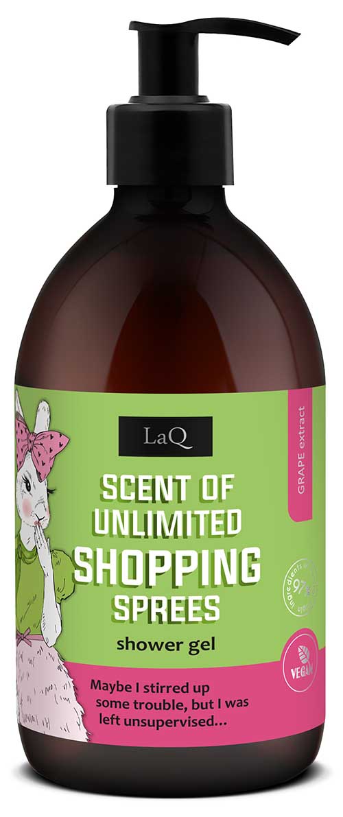 LaQ IWI I WINOGRONA: ZAPACH ZAKUPÓW BEZ LIMITU żel pod prysznic 500ml