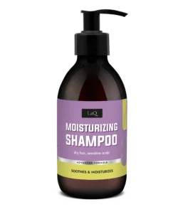 LaQ szampon nalwilżający Forget-Me-Not 300 ml z anglojęzyczną etykietą