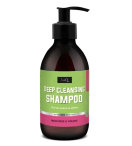 LaQ szampon oczyszczający Kiwi i Winogrona 300 ml z anglojęzyczną etykietą
