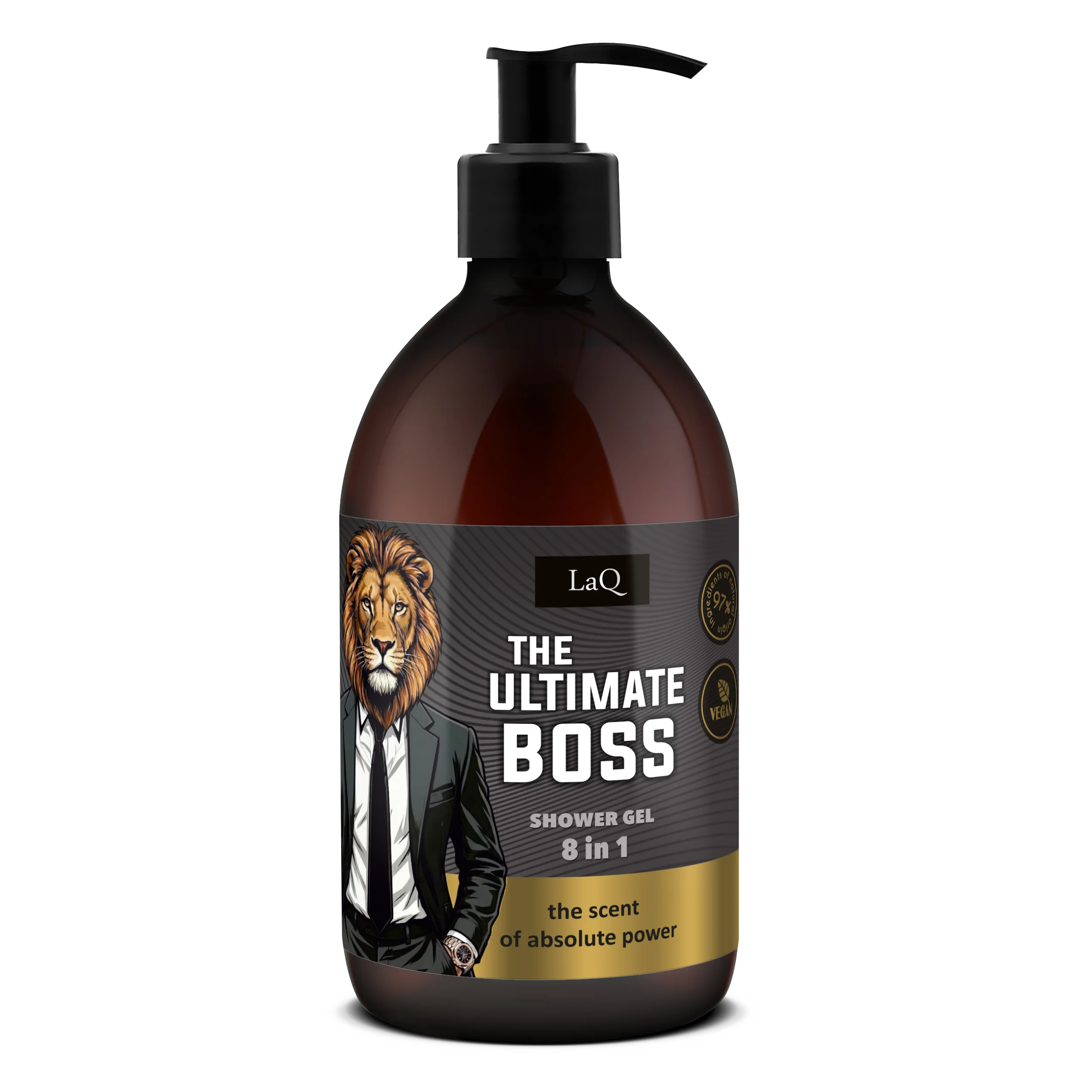 LaQ męski żel pod prysznic The Ultimate Boss w butelce 500 ml z pompką